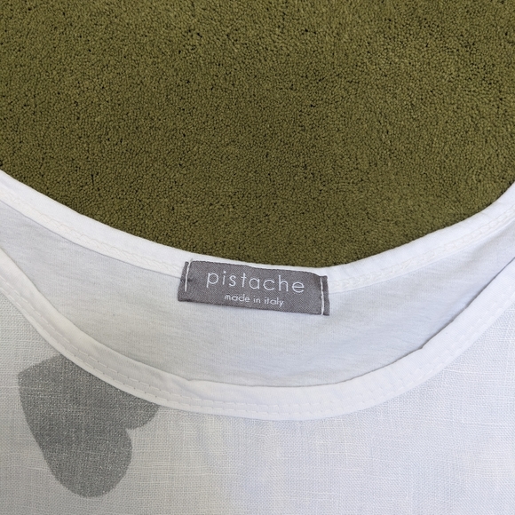 Pistache Linen Blend Top - Picture 2 of 4